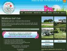 Tablet Screenshot of miraflores-golf.com